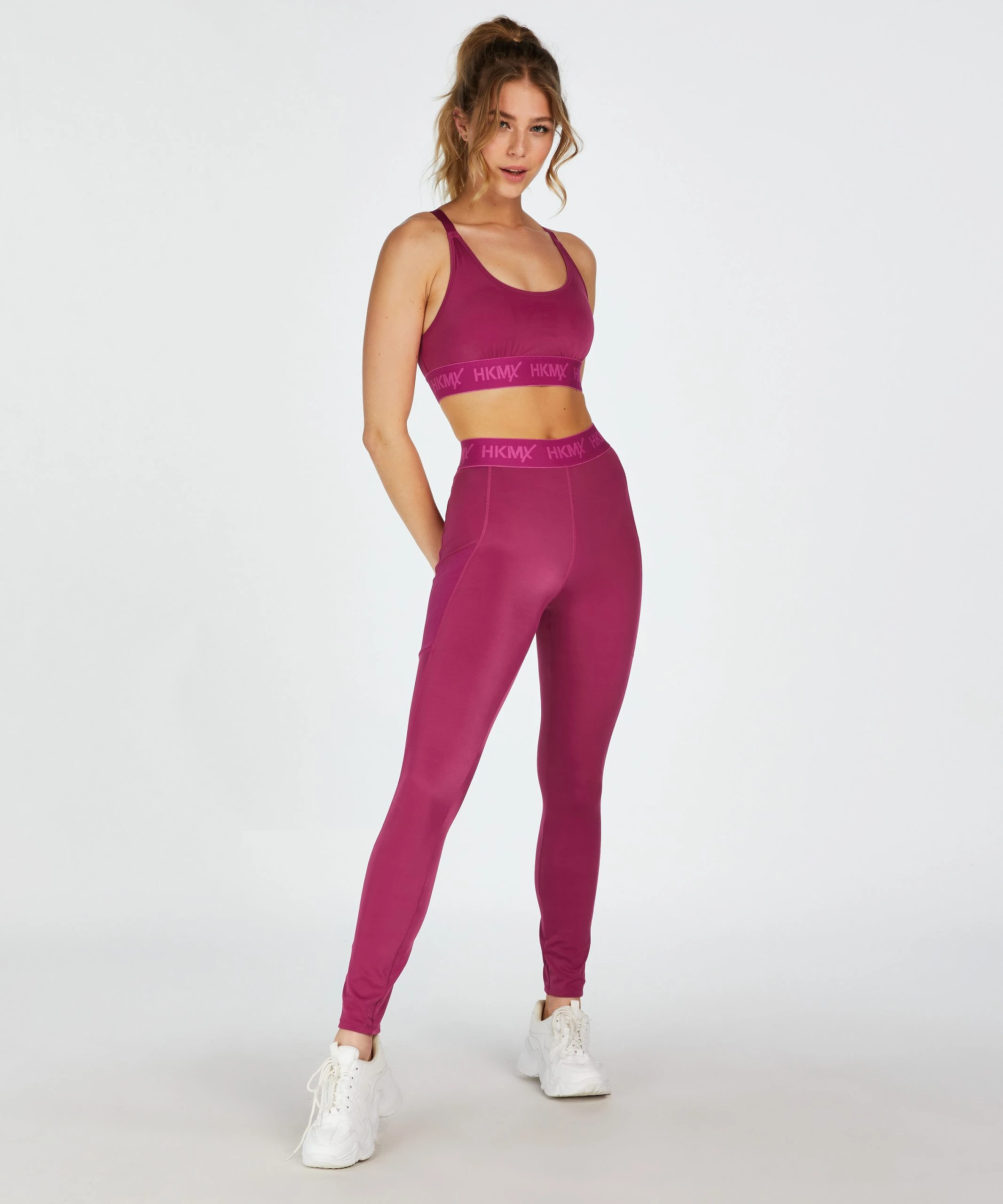 HKMX Sport-BH The Crop Logo Level 1 – Bild 3